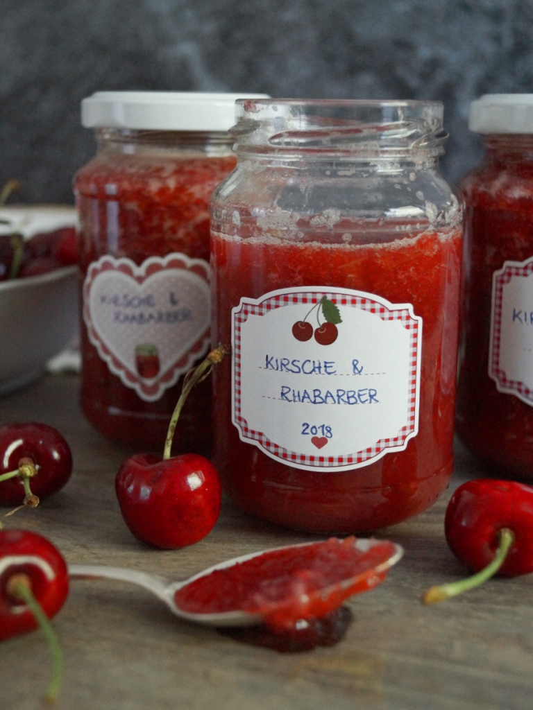 Kirsch-Rhabarber Marmelade – so fruchtig und so gut! – Patricia&amp;#39;s ...